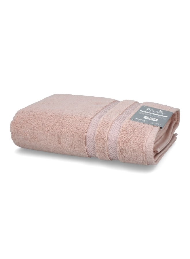 REVE Lucaluca Luxurious Highly Absorbent Cotton Bath Sheet Pink 100 x 180 cm  - Image 4