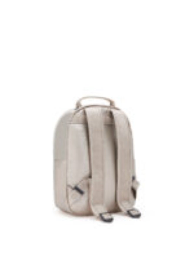 kipling Classic Seoul S Ergonomic Kids School Small Backpack with Laptop Protection, 15-inch, 27L, 0.65kg, Bottle holder - Metallic Glow - (Gold) - Image 3