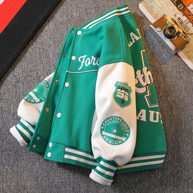 Children'S Clothing Boys Coat Children'S Baseball Clothing Autumn Clothing Boys Autumn Fashion Brand Jacket Top - Image 2