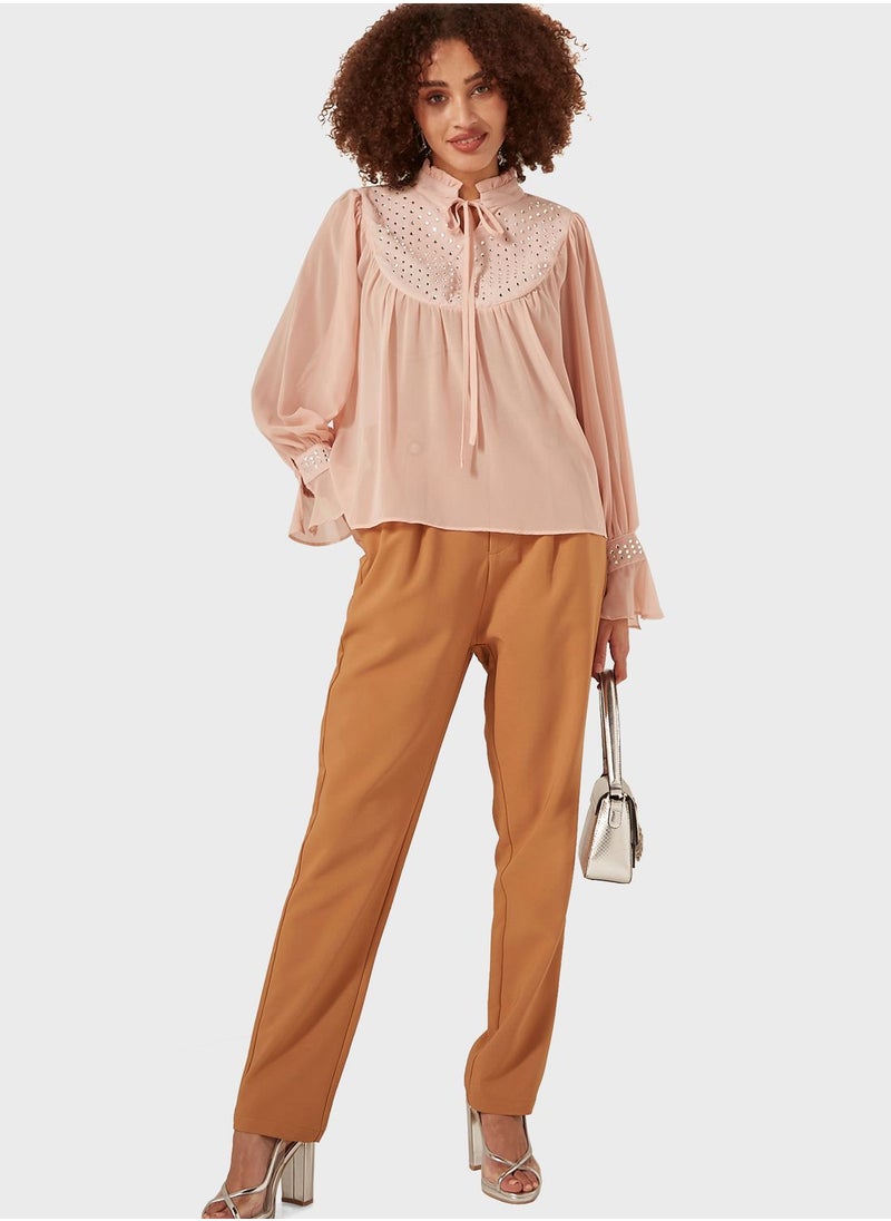 2Xtremz - High Waist Pleated Pants - Image 1