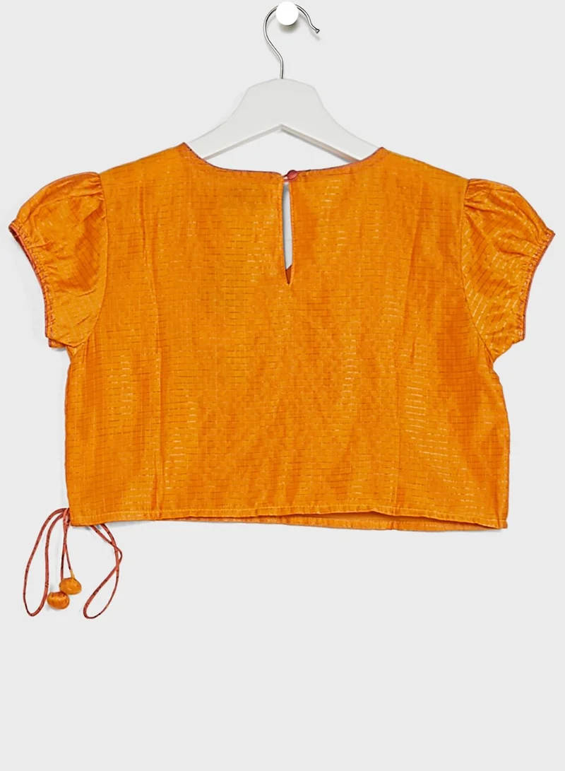 Fabindia Kids Lehenga Choli Dupatta Set