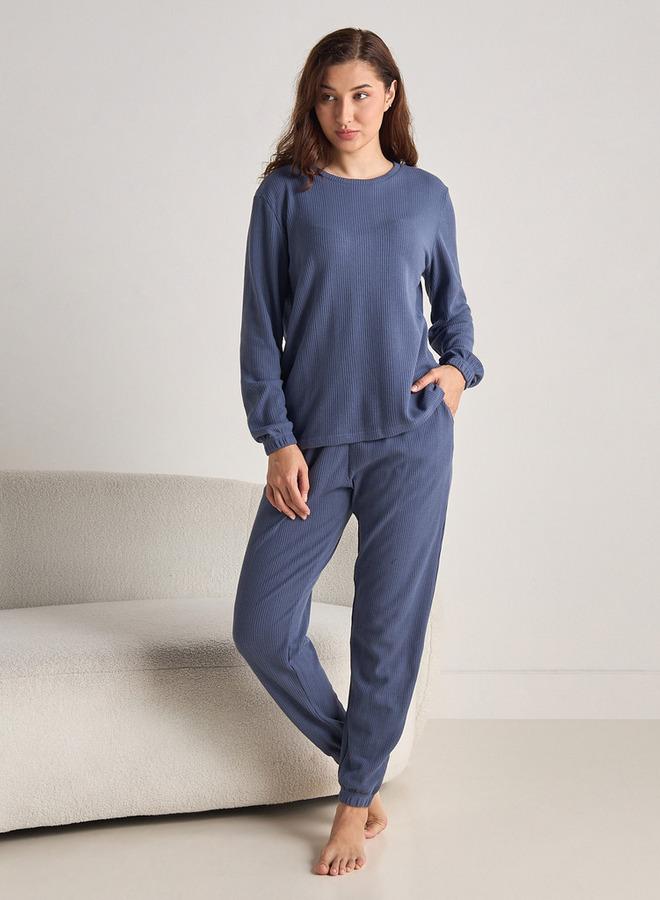 سبلاش فيڤ طقم بيجامة بنقشة الوافل - Image 1