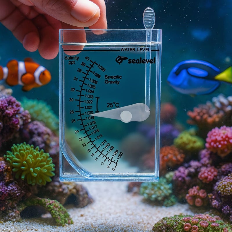 Hydrometer for Aquarium Salinity Tester Buoyancy Depth 6 Fish Tank Pond Seawater 1pc - Image 1
