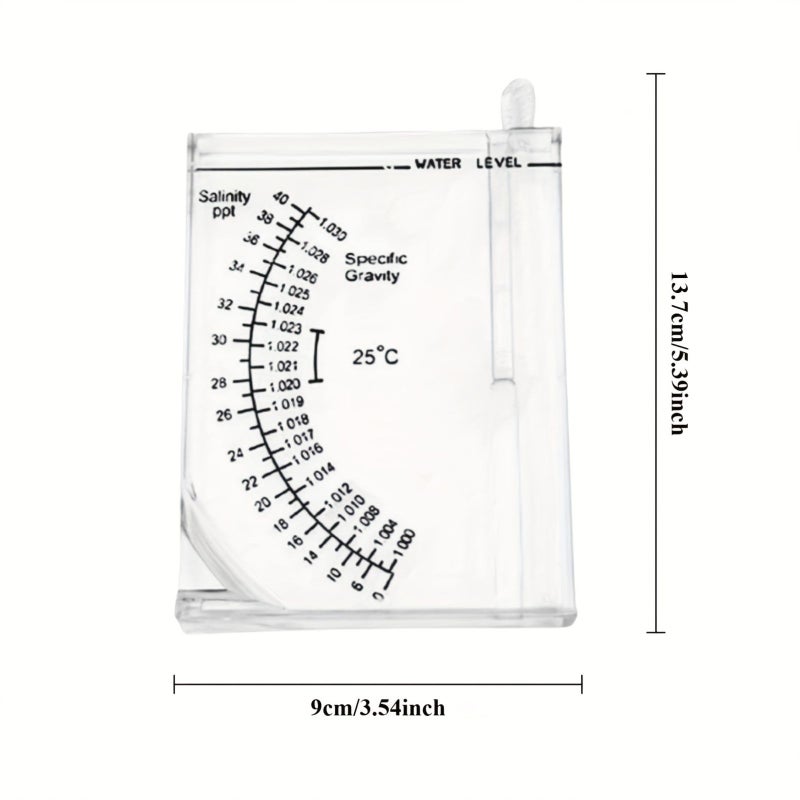 Hydrometer for Aquarium Salinity Tester Buoyancy Depth 6 Fish Tank Pond Seawater 1pc - Image 2