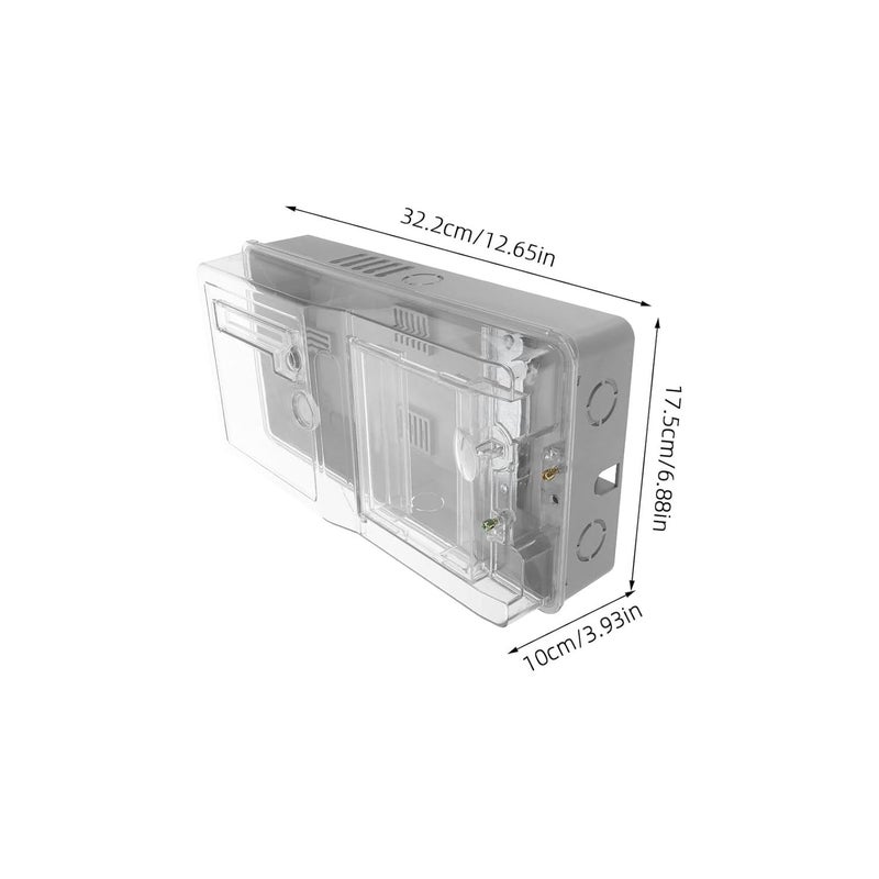 Waterproof Electric Meter Box with Cover, Outdoor Electrical Distribution Box for Single-Phase Household Use, Weatherproof Energy Meter Protection Enclosure - Image 2