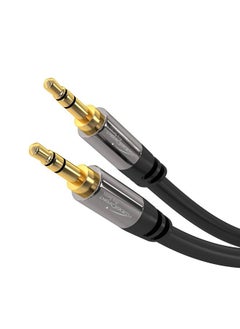 KabelDirekt – Aux Cable, Jack Cord & Audio 3.5mm Cable – 20ft – Available in 1.5-33ft – Suitable for Headphones – Mobile Phone – PC & Laptop Audio – Car – HiFi – Stereo, Black  - Image 1