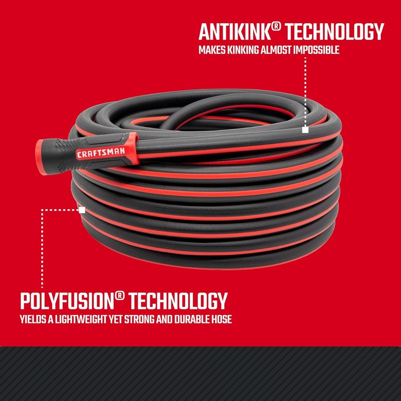 CRAFTSMAN 5/8 in. D X 50 ft. L Heavy Duty Professional Grade Garden Hose - Image 2