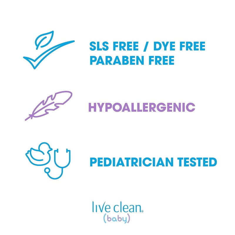 Live Clean Baby Soothing Relief Wash 10 oz - Image 4