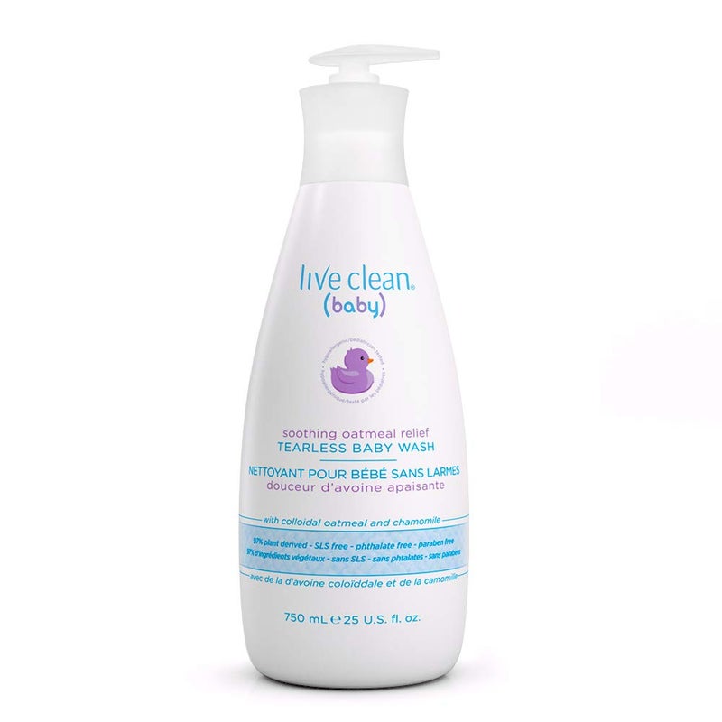 Live Clean Baby Soothing Relief Wash 10 oz - Image 1