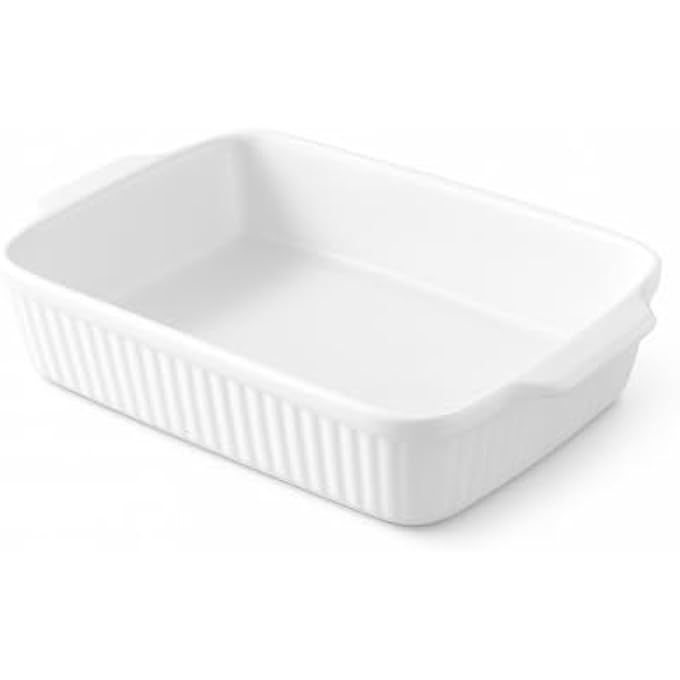 rayihni Casserole Dish 30X17Cm Ceramic Baking Dish Large Lasagna Pan Deep For Oven Baking Pan With Handles Oven Safe And Durable Bakeware For Lasagna MotherS Day Gifts - Image 4