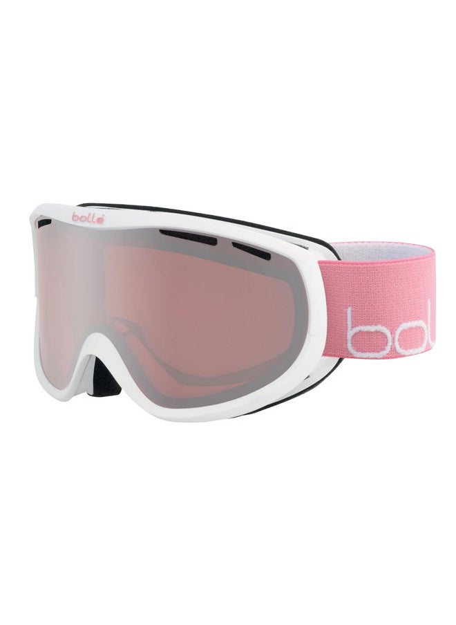 Bolle Sierra White Pink Shiny/Vermillon Gun Cat.2 Smallmedium Snow Goggles Feminineadult  - Image 1