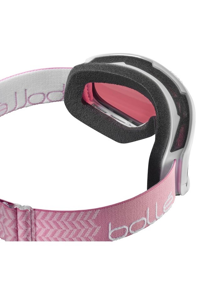 Bolle Sierra White Pink Shiny/Vermillon Gun Cat.2 Smallmedium Snow Goggles Feminineadult  - Image 2