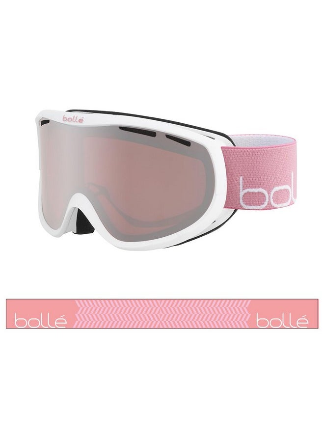 Bolle Sierra White Pink Shiny/Vermillon Gun Cat.2 Smallmedium Snow Goggles Feminineadult  - Image 3