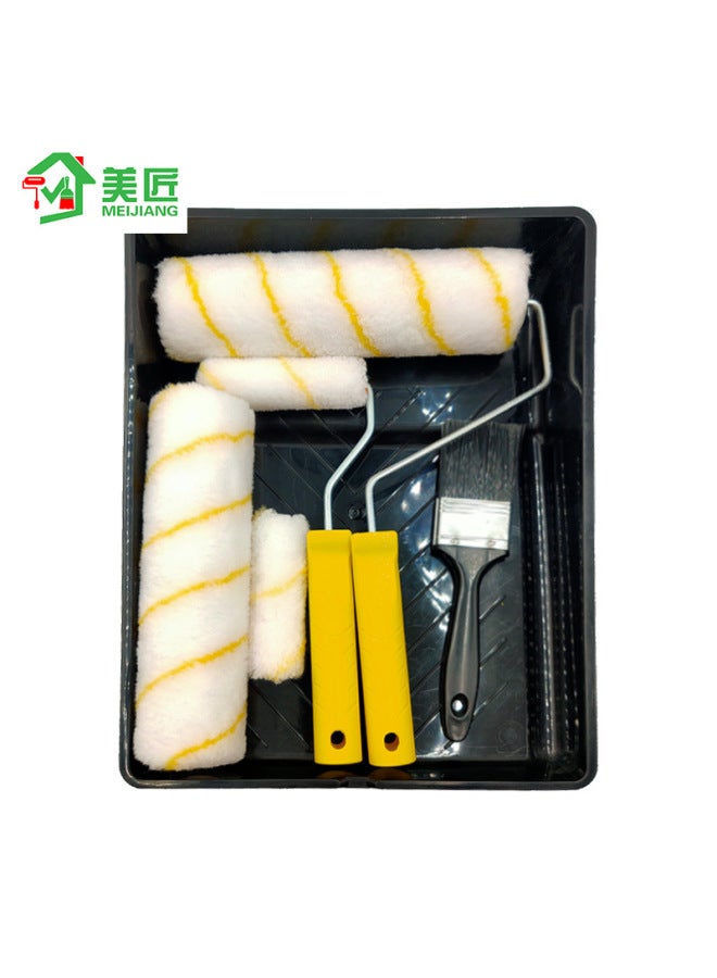 Artists 4 Inch 9 Inch Paint Roller Multi-function Roller Brush Paint Tool Set Brush Tray-Specifications:Suit  - Image 2