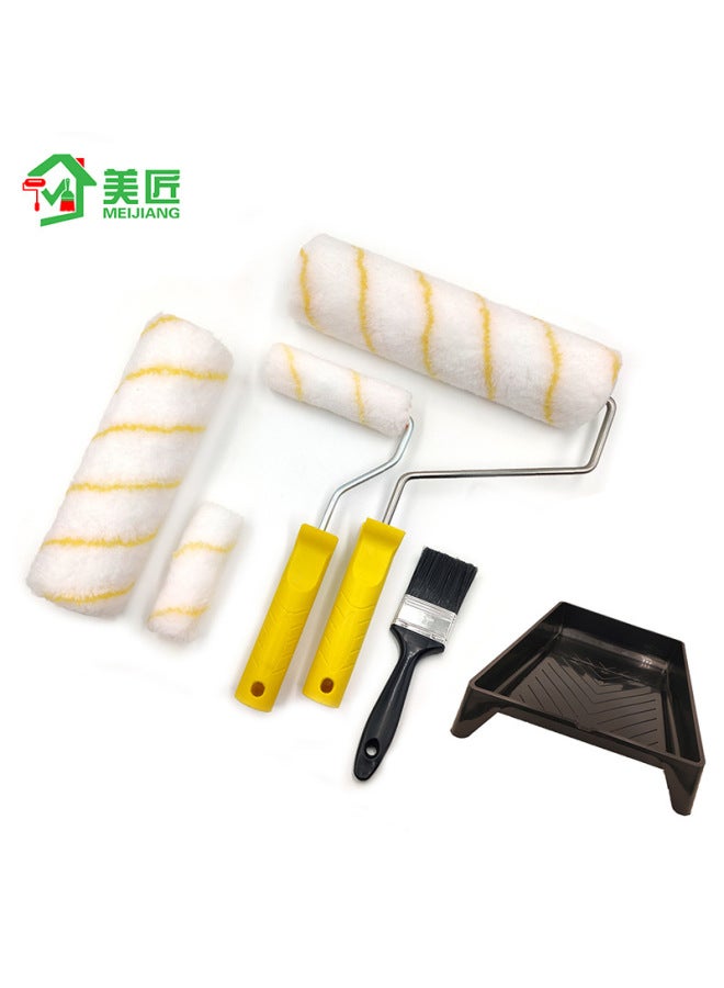 Artists 4 Inch 9 Inch Paint Roller Multi-function Roller Brush Paint Tool Set Brush Tray-Specifications:Suit  - Image 4