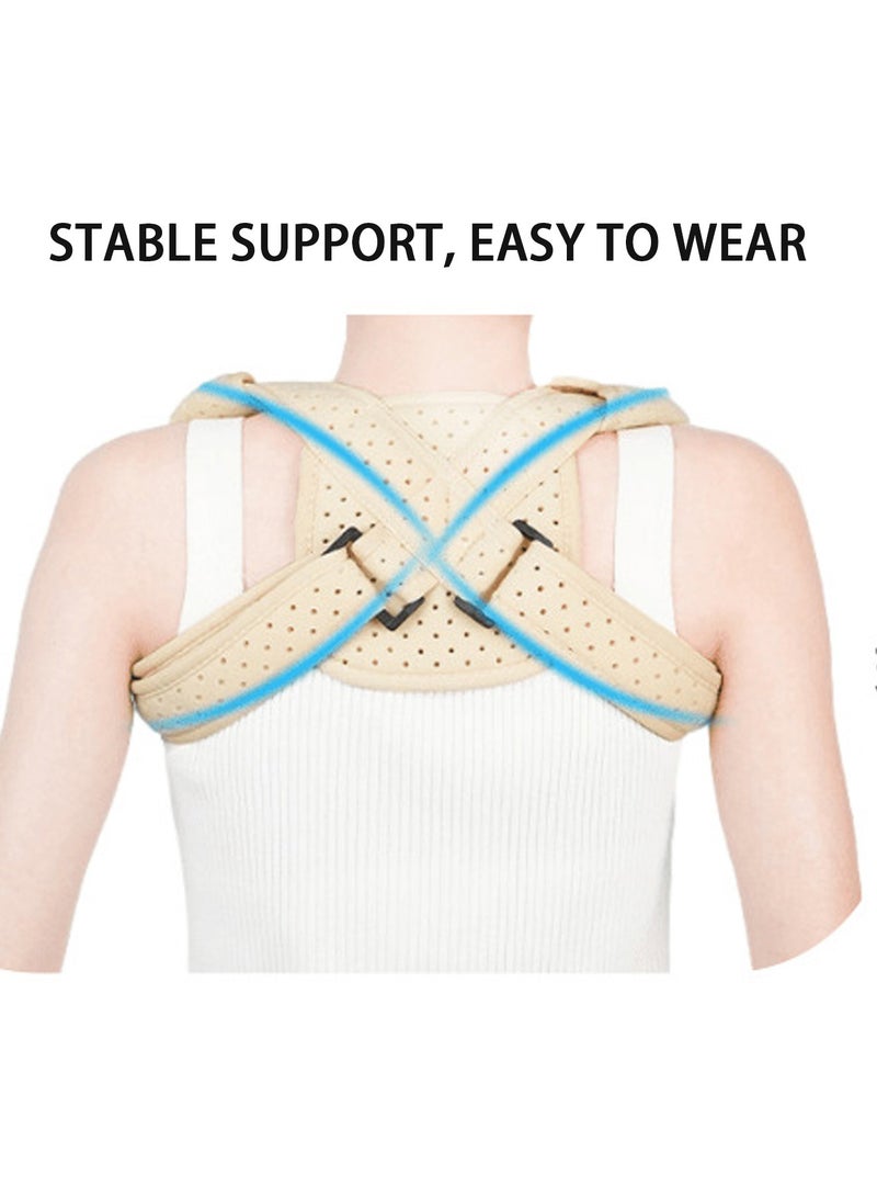 Clavicle Support, Posture Corrector, Kids Back Brace Shoulder Belt for Injuries and Fractures and Shoulder Support Strap for Upper Back Straightening - Image 3