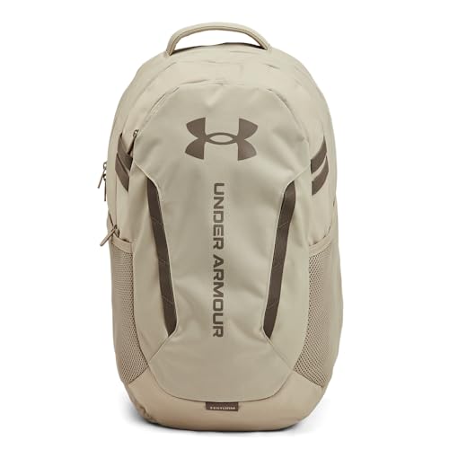 Under Armour Unisex-Adult Hustle 6.0 Backpack, (289) Khaki Base/Khaki Base/Taupe Dusk, One Size Fits Most - Image 1