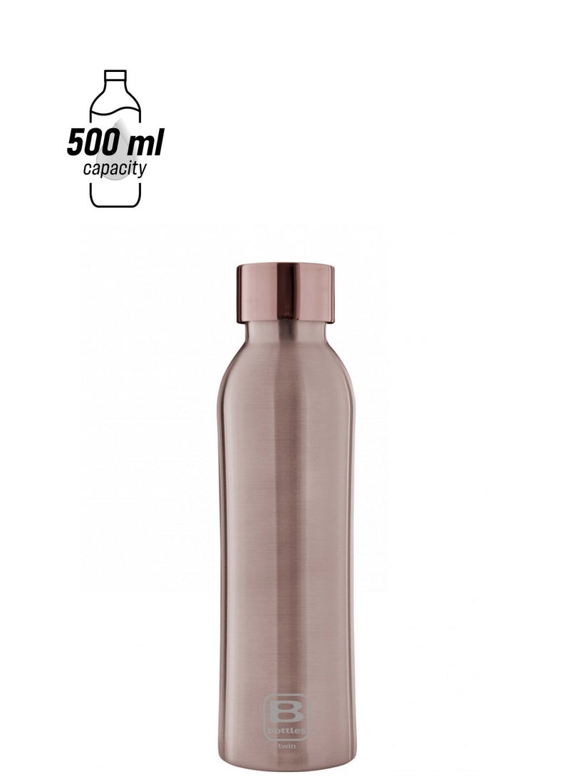 Bugatti Casa Bugatti Rose Gold Brushed B Bottles Twin 500 ML - Image 1