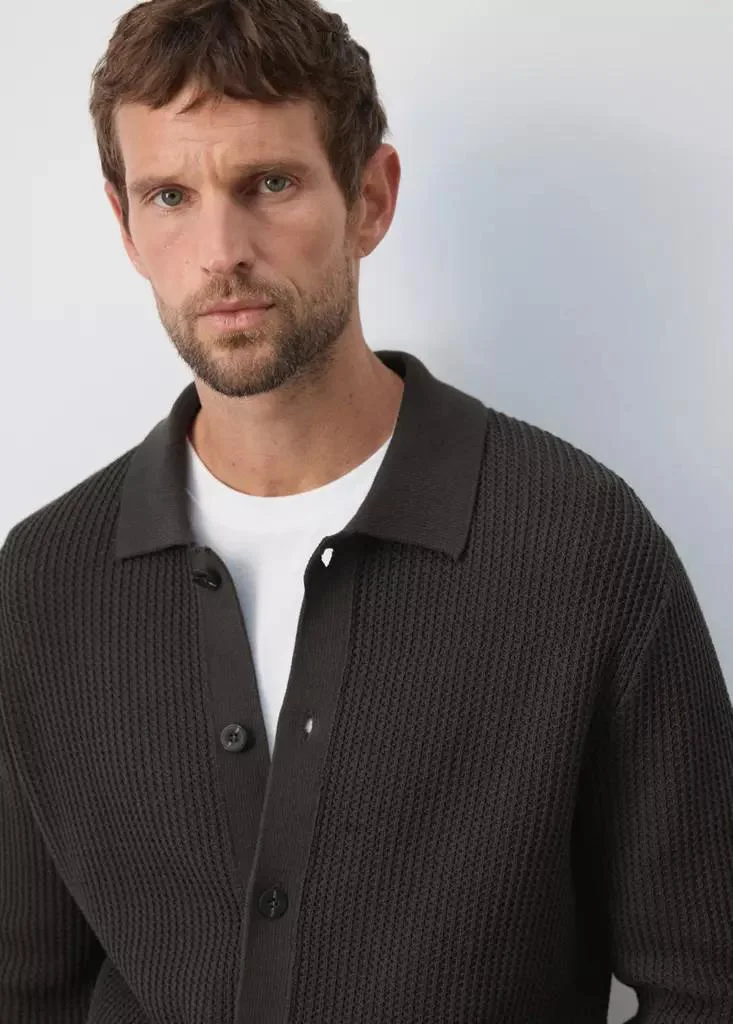 Mango Man  Ribbed Knitted Cardigan for Men | Best Price UAE