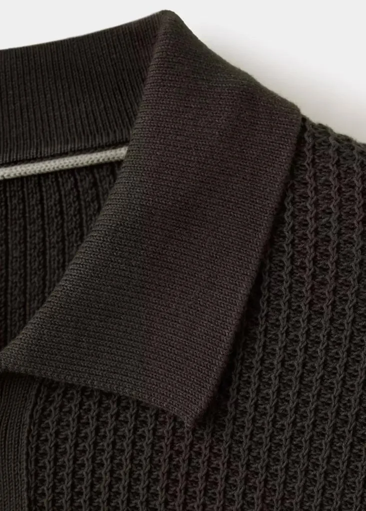 Mango Man  Ribbed Knitted Cardigan for Men | Best Price UAE