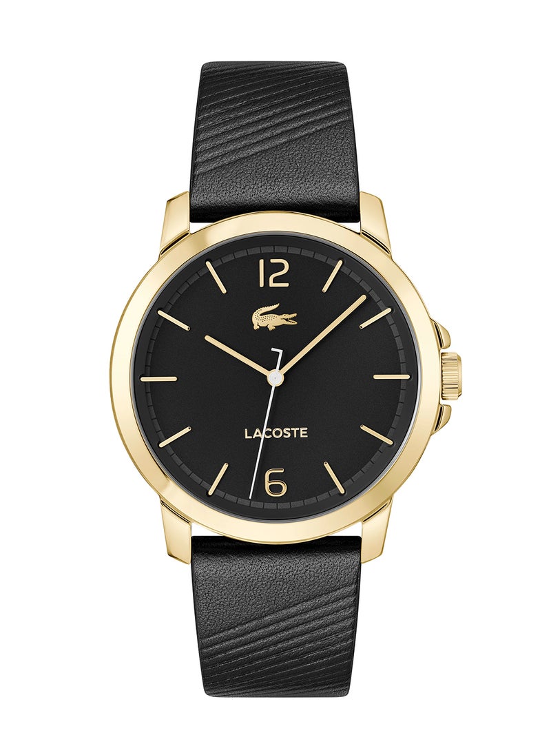 LACOSTE Round Analog Men's Black Case Wrist Watch - 2011276  - Image 1