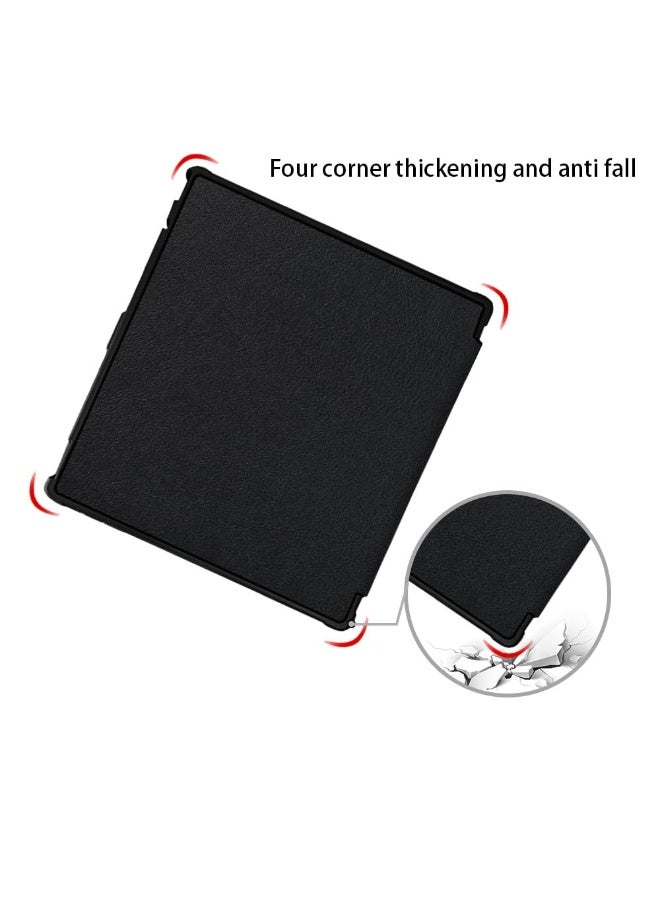 عام غطاء حامل متوافق مع Onyx Boox Go Color 7 (الجيل الثاني) 2025: غلاف جلدي متعدد الزوايا مع تصميم أوريغامي واقٍ. - Image 4