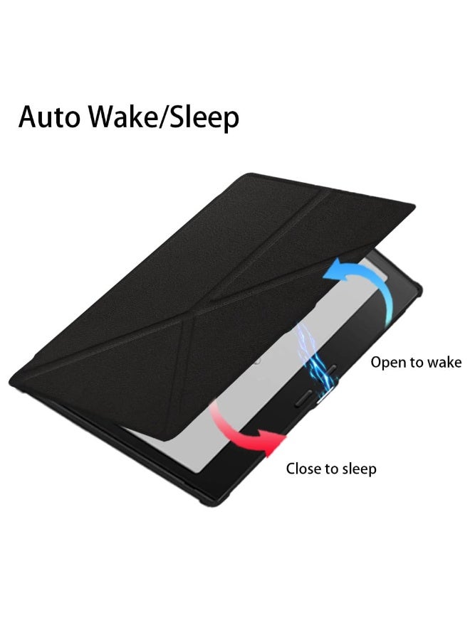 عام غطاء حامل متوافق مع Onyx Boox Go Color 7 (الجيل الثاني) 2025: غلاف جلدي متعدد الزوايا مع تصميم أوريغامي واقٍ. - Image 5