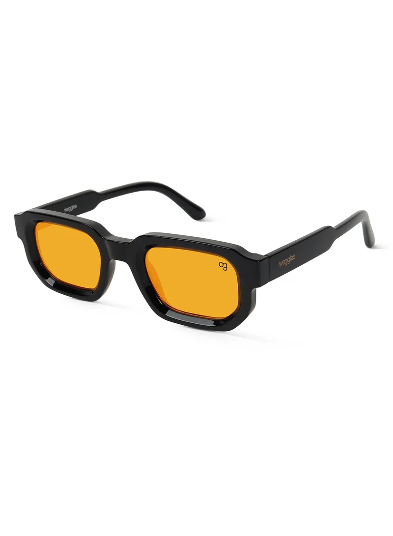 ووجلز Designer Brown Square Sunglasses| Men & Women| 100% Uv Protection