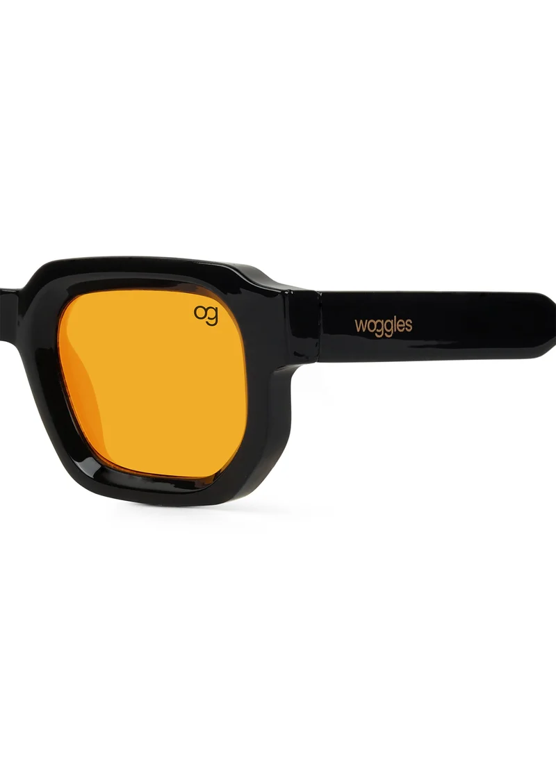 ووجلز Designer Brown Square Sunglasses| Men & Women| 100% Uv Protection