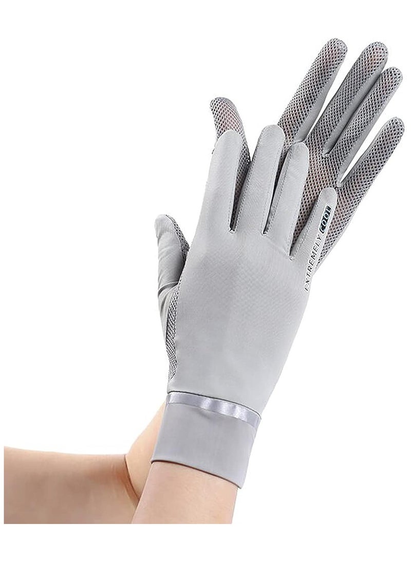 general Women's Summer UPF 50+ UV Sunscreen Gloves Mesh Cool Breathable Touchscreen Anti-slip Gloves for Driving, Cycling - Image 2