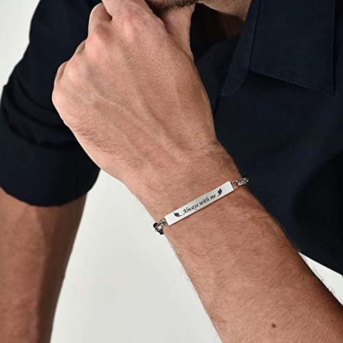MPRAINBOW Adjustable Cremation Memorial Urn Bracelet - 2pcs Stainless Steel Cremation Manmade Braided Urn Bracelet Keepsake for Ashes with Fill Kit - Image 5