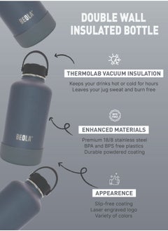 Stainless Steel Vacuum Insulated Large Bottle Jug, Lava Gray -1900ml - pzsku/ZE0C6577FC0F981D9057EZ/45/_/1658781255/203333ae-d167-4c25-a5d2-42a52a9e2136