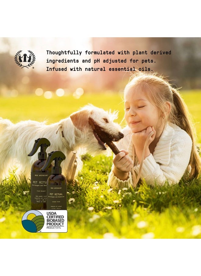 ميوس ابيثيكاري بخاخ كولونيا الحيوانات الأليفة من Pet Ritual للكلاب - بخاخ عطر للكلاب يدوم طويلاً بعد الاستحمام - عطر للحيوانات الأليفة للكلاب - بخاخ مزيل العرق للحيوانات الأليفة للكلاب - غني بالزيوت الأساسية - 4 أونصة، باقة منعشة  - Image 3