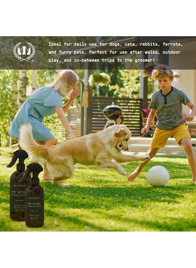 ميوس ابيثيكاري بخاخ كولونيا الحيوانات الأليفة من Pet Ritual للكلاب - بخاخ عطر للكلاب يدوم طويلاً بعد الاستحمام - عطر للحيوانات الأليفة للكلاب - بخاخ مزيل العرق للحيوانات الأليفة للكلاب - غني بالزيوت الأساسية - 4 أونصة، باقة منعشة  - Image 5