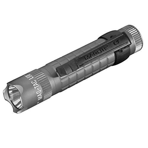 Maglite Mag-Tac LED 2-Cell CR123 Flashlight - Crowned-Bezel, Urban Gray - Image 2