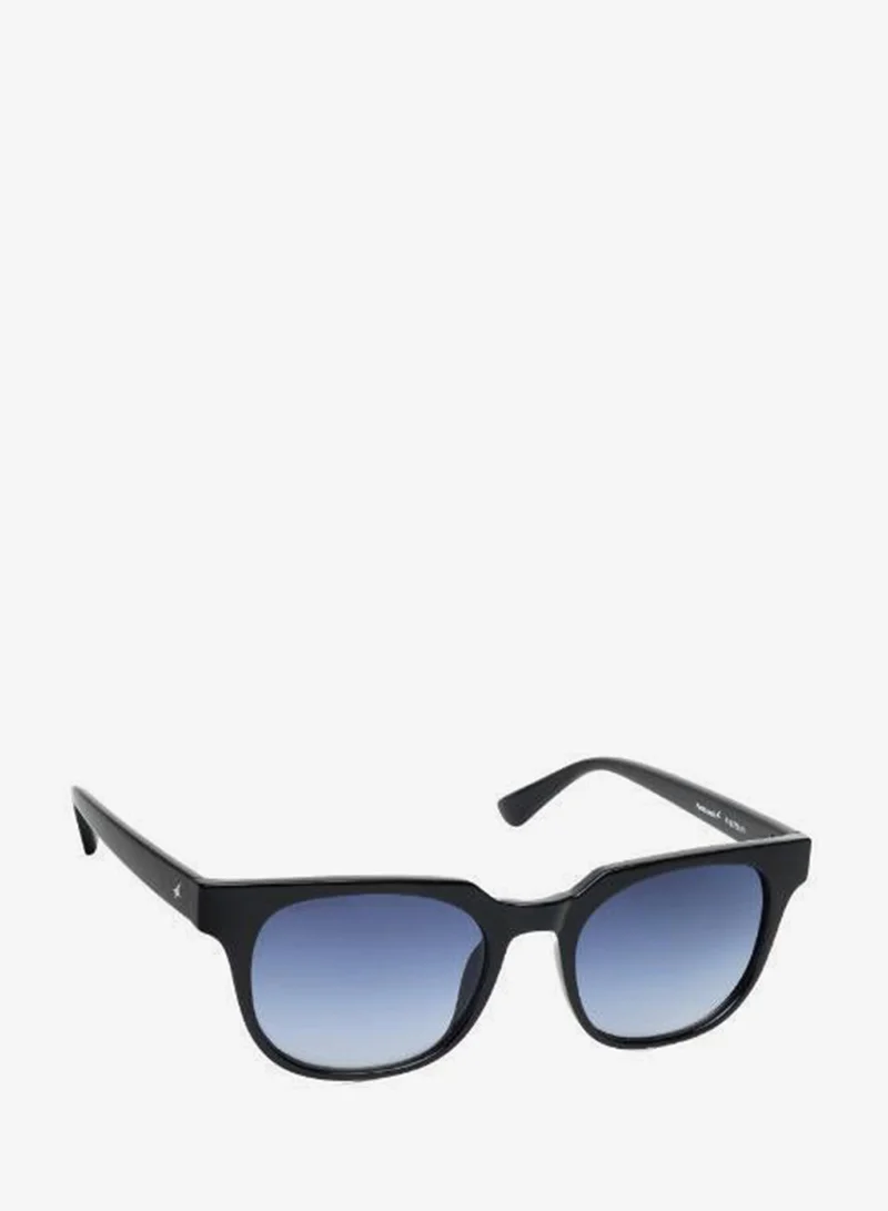 Fastrack UV Protection Sunglasses Black Frame Blue Mirror Lens 50mm  - P467BU1V