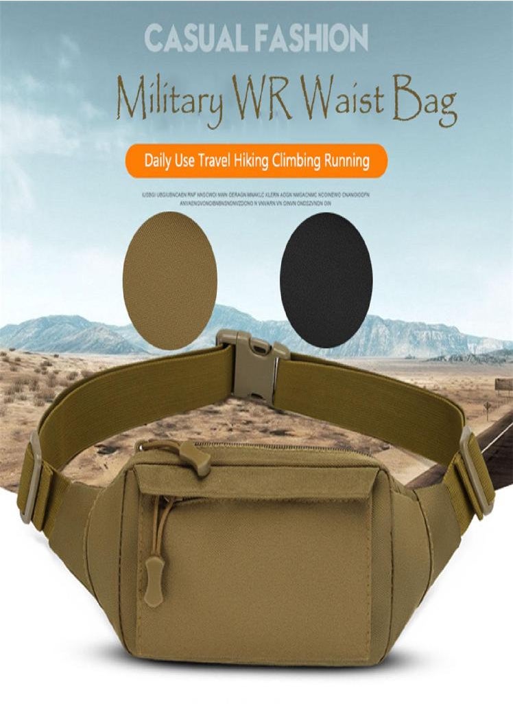 Eckek - Barbarism Military Waist Bag Money for Daily Use Travel Hiking Climbing Running - Image 1