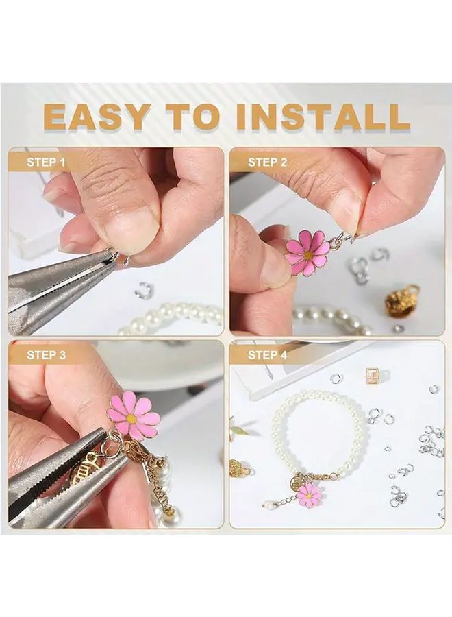 Golden 5mm 100 Pcs Stainless Steel Open Jump Rings For Jewelry Making DIY - Image 3