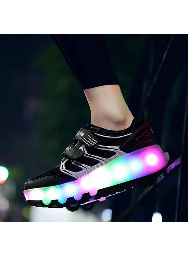 إسكدنيا Kids Roller Shoes Boy Girl Sneakers with Wheels Become Sport Sneaker with Led for Birthday Children Show Gift - Image 4