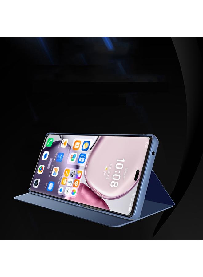 زبون جراب هاتف Honor X9c من الجلد المطلي بمرآة أفقية مع حامل - Image 3