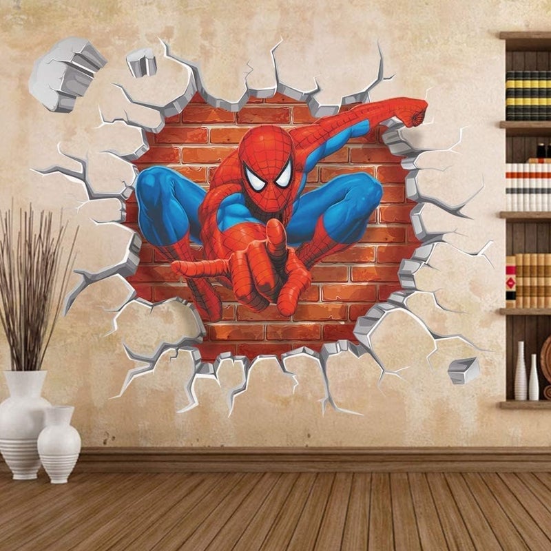 BPA 3D Spiderman Wall Stickers for Kids - Image 3