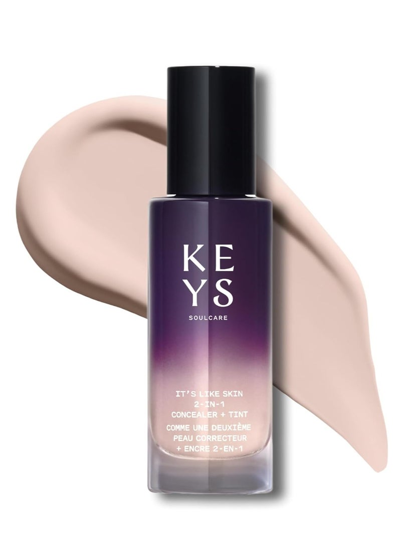 keys Keys Soulcare It's Like Skin 2-In-1 Concealer + Tint, Brightens & Blurs with Niacinamide & Squalane for Radiant Skin, Vegan, Cruelty-Free, 1 Fl Oz  - Image 1