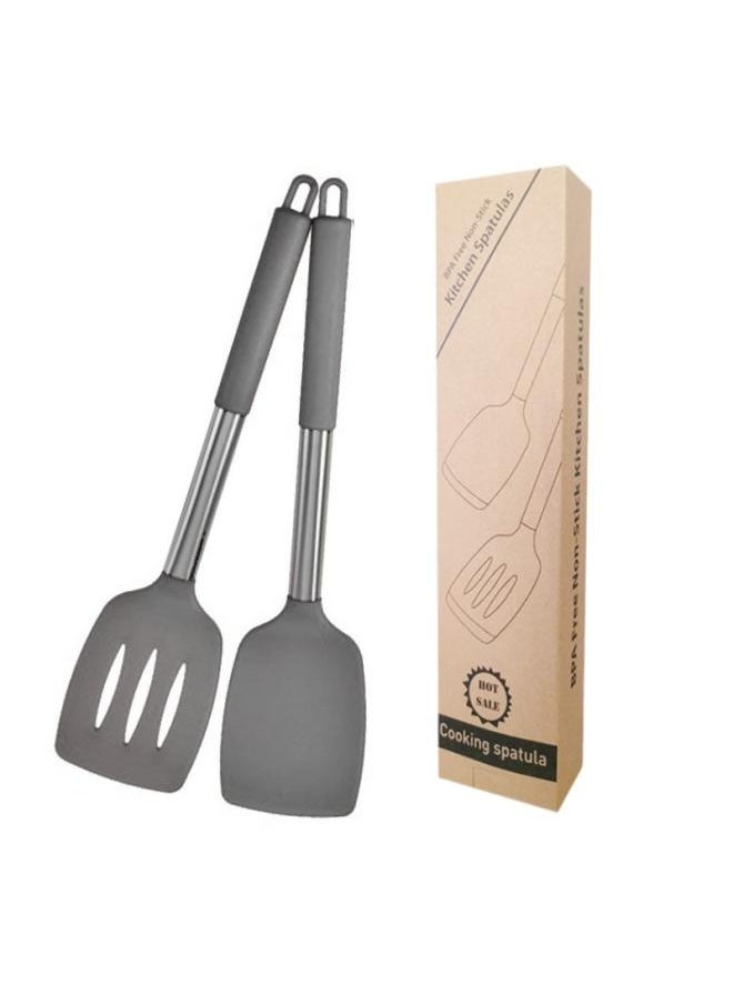 Generic - Silicone Shovel Cooking Kitchenware Leakage Shovel Dense Shovel Fried Fish Fried Egg Shovel Non-stick Pan Shovel Stir-frying Pot Silent Shovel - Image 1