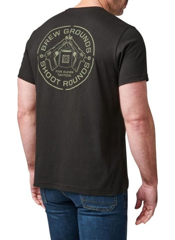 5.11 Brew Ground Ss Tee Short Sleeve Black T-Shirt  - Image 1
