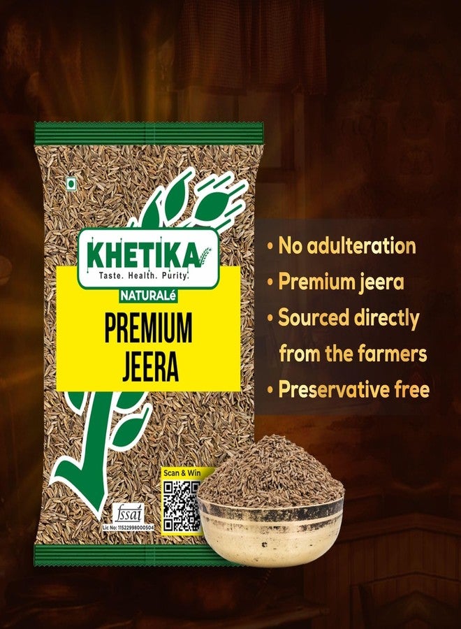 Khetika Naturale Premium Jeera | Whole Cumin Seeds 500gm - Image 2