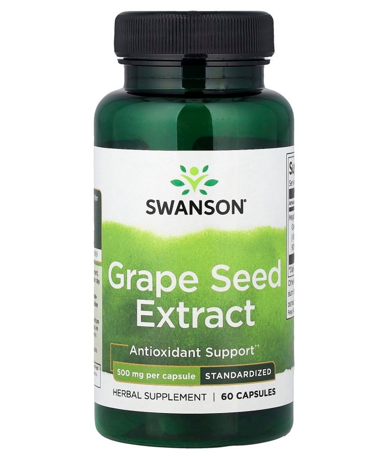 Grape Seed Extract Standardized 500 mg 60 Capsules