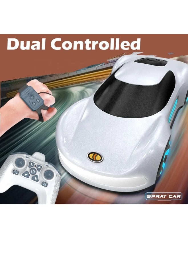 BlueFire 2025 New 2.4G Dual Control RC Stunt Car – 120M Remote Control, Gesture Sensing, Mist Spray Effect, Flashing LED Lights, Music, 4-Channel Drift & Flip Toy – 50 Min Playtime, 1:16 Scale – Ready-to-Use for Kids & Adults (Ages 8+)  - Image 4
