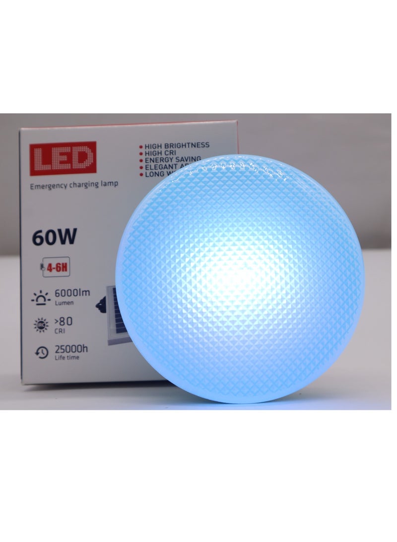 Yuwell 60W Solar Camping Light Usb Charging Light Rechargeable Bulb Solar Tent Lamp Light Bulb With Solar Panel Emergency Bulb IP20 Waterproof Solar Light - Image 4
