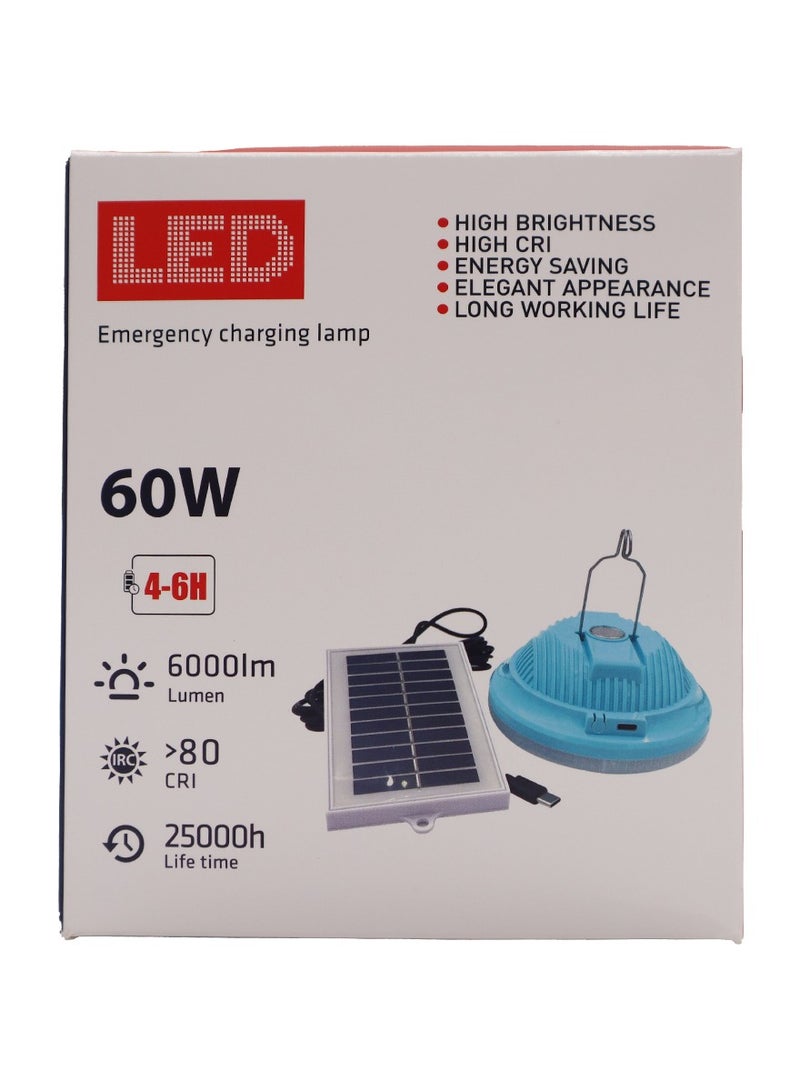 Yuwell 60W Solar Camping Light Usb Charging Light Rechargeable Bulb Solar Tent Lamp Light Bulb With Solar Panel Emergency Bulb IP20 Waterproof Solar Light - Image 5