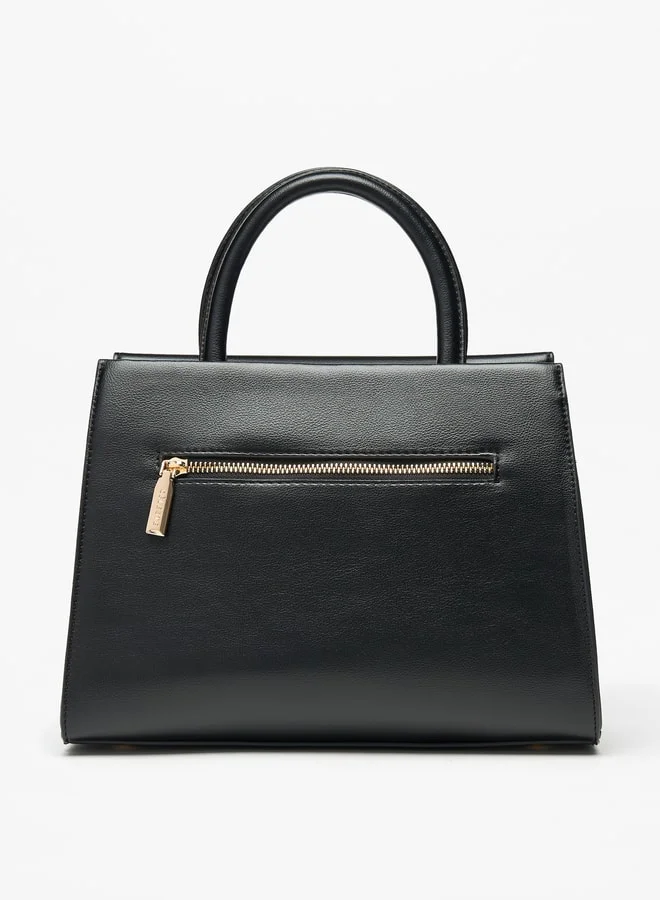 سيليست Women's Pleated Satchel Bag with Top Handle and Detachable Strap